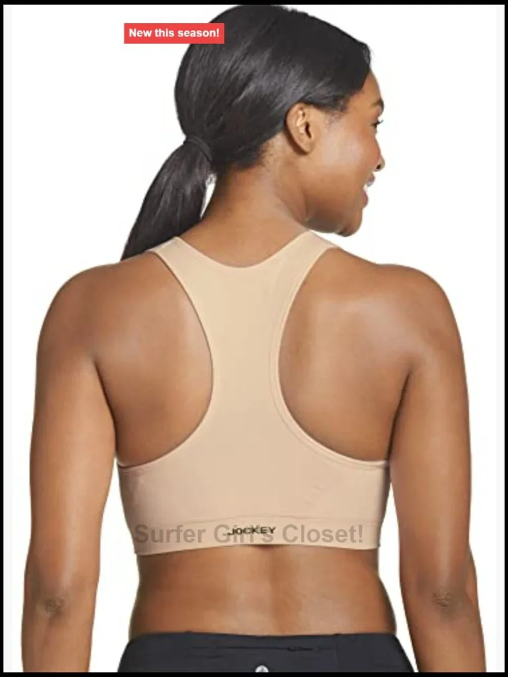 High Impact Zip Front Sports Bra Racerback Nylon Spandex